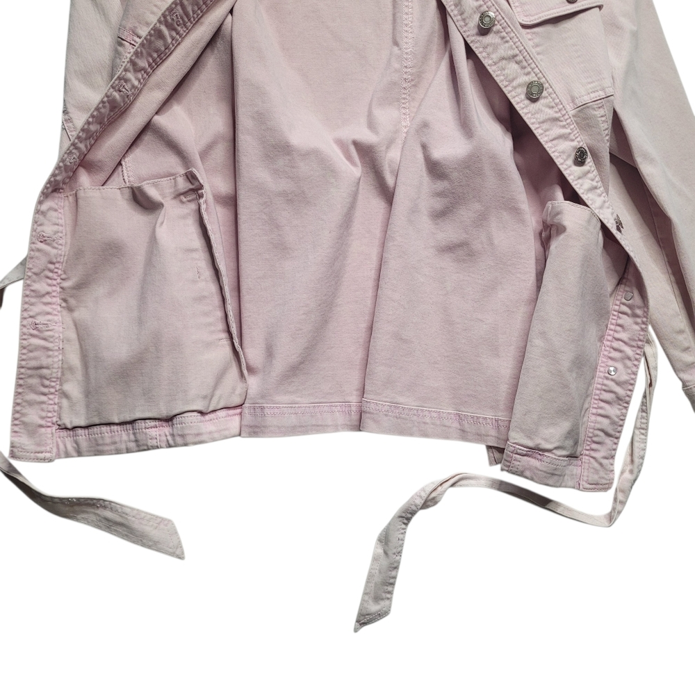 Maurice's Pink Denim-like Long Jacket XXL - Picture 3 of 6